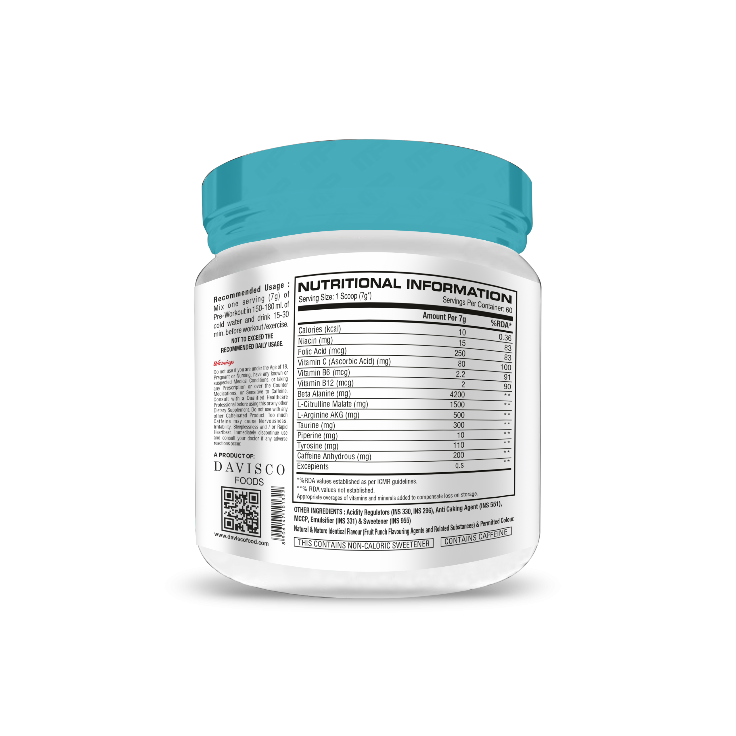 Pre-Workout Fruit Punch Performance Blend - Image 2